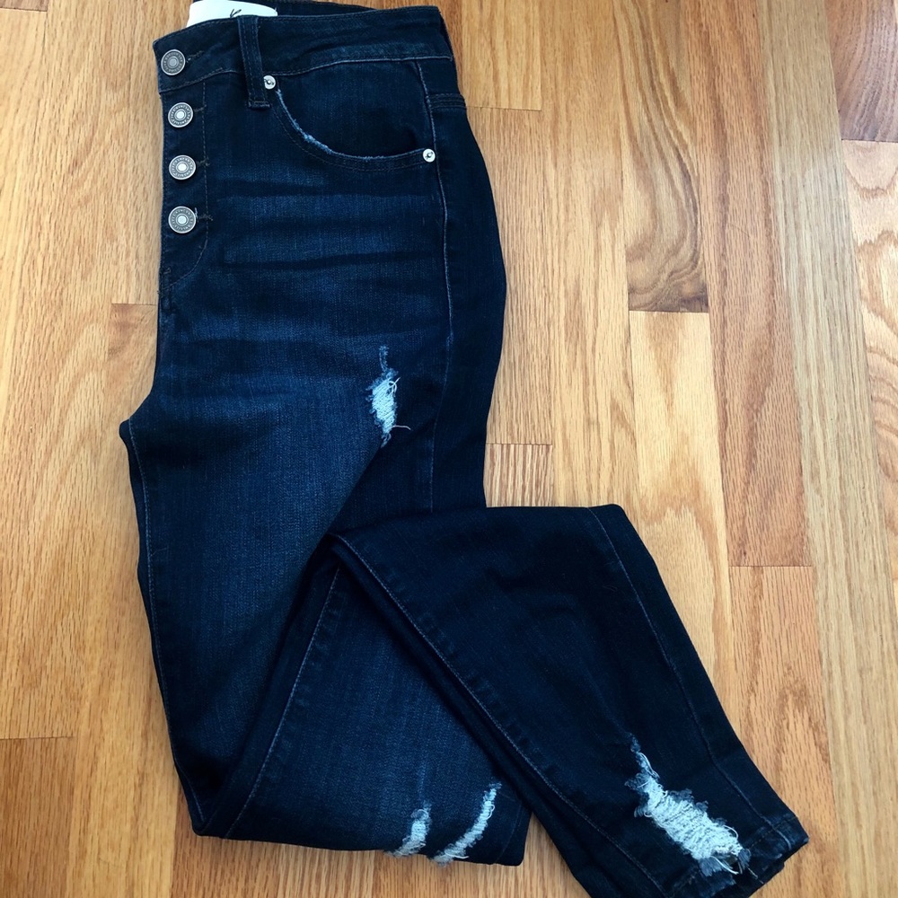 Kancan Gemma High Rise Ankle Skinny Jeans